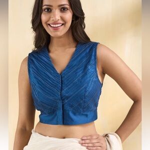 Brand new Fabindia silk cotton Indian Pakistani Sari blouse you cannot miss